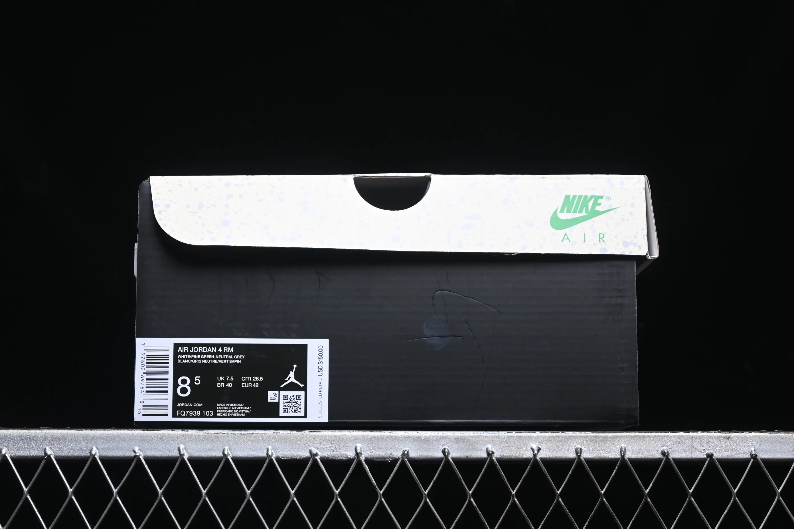 All categories Air Jordan Jordan series basketball shoes Air Jordan 4 Air Jordan 4 "Remastered" AJ4 Joe 4 remake raw rubber white and green FQ7939-103